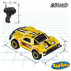 Remote Control Car -2 Mini RC Racing Coupe Cars - With Rechargeable Batteries and Wall Chargers