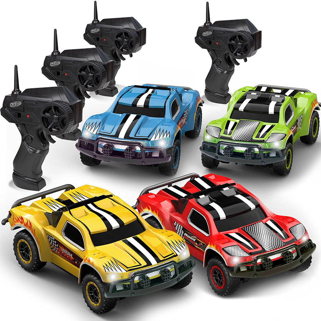 Remote Control Car - Mega Set of 4 Mini Racing Coupe Cars - With Recha –  Kidirace