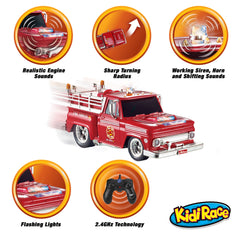 Kidirace RC Fire Engine Truck