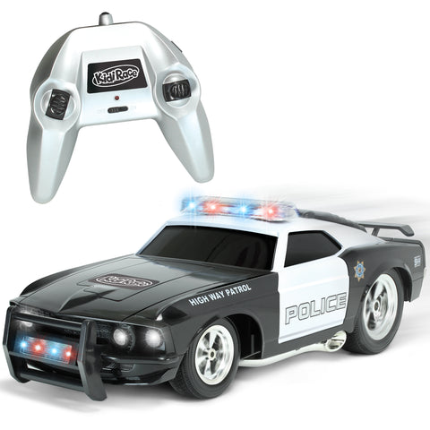 Remote Control Police Car with Flashing Lights & Sounds – 2.4GHz RC Cop Car for Boys and Girls